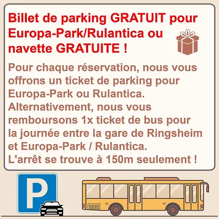 Sunparc - Shuttle Zum Europa-park Rust 4km & Rulantica 2km 酒店 3*