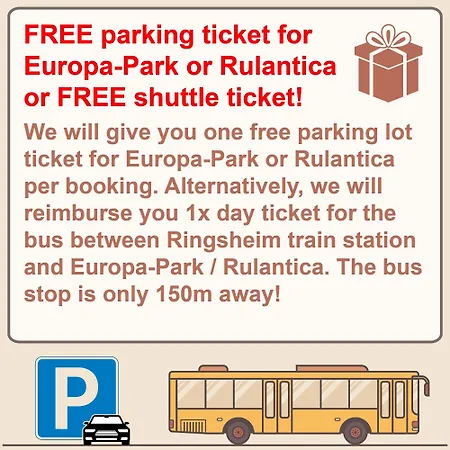 酒店 Sunparc - Shuttle Zum Europa-park Rust 4km & Rulantica 2km 3*